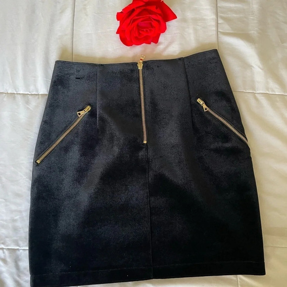 Sandro velour zip mini skirt - Picture 3 of 11